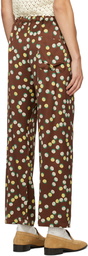 Bode Brown Bubble Dot Trousers