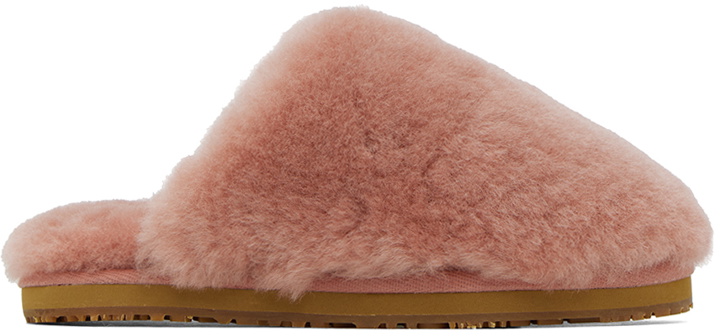 Photo: Mou Pink Shearling Slippers