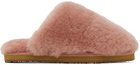 Mou Pink Shearling Slippers