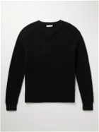 The Row - Corbin Ribbed Cotton Sweater - Black