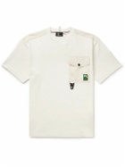 Moncler Grenoble - Logo-Appliquéd Shell-Trimmed Combed Cotton-Jersey T-Shirt - White