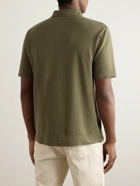 Massimo Alba - Wembley Cotton and Cashmere-Blend Piqué Polo Shirt - Green