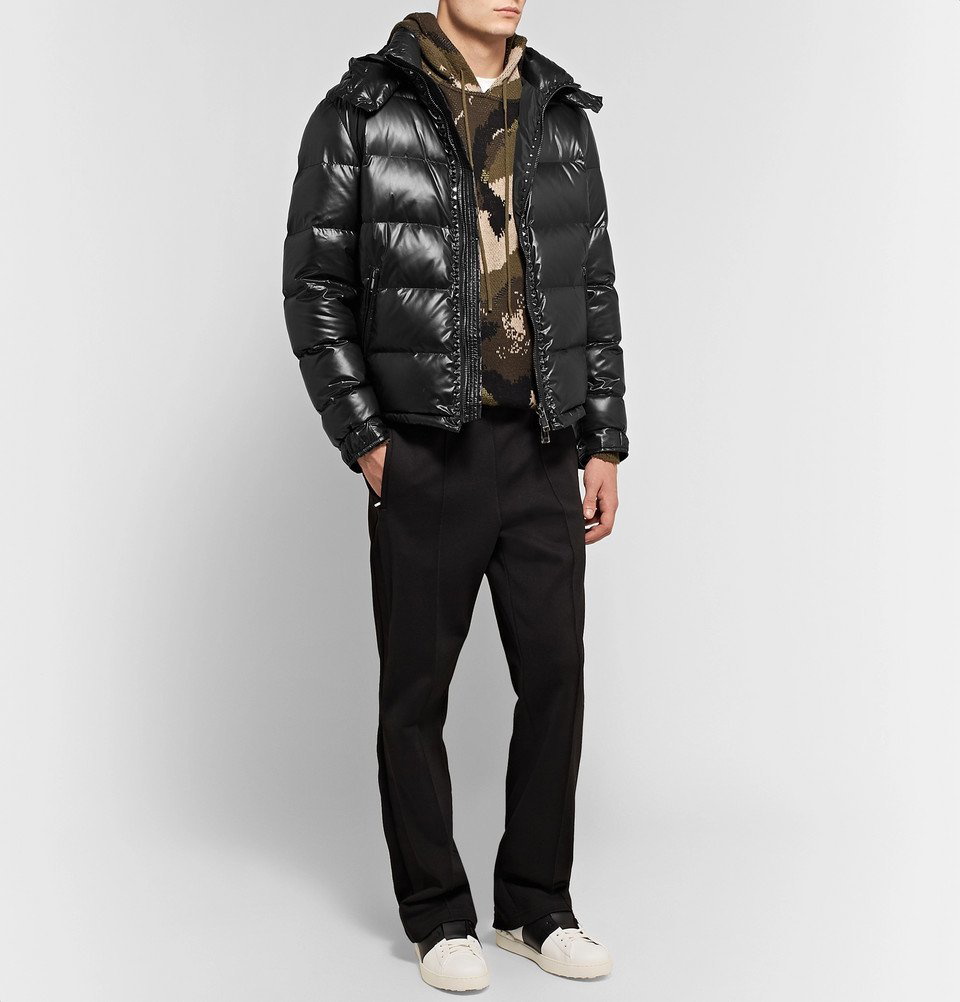 Valentino pocket quilted coat - Black