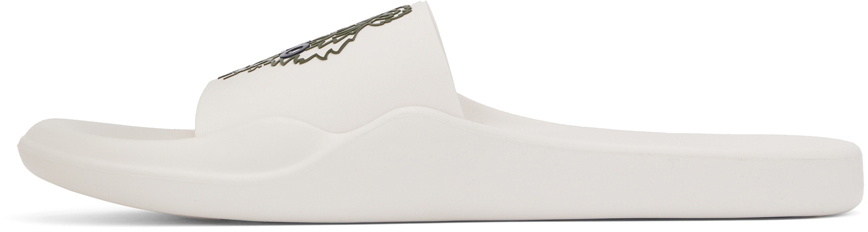 Kenzo White Kenzo Paris Tiger Pool Slides