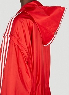 adidas x Balenciaga - Logo Print Parka Coat in Red