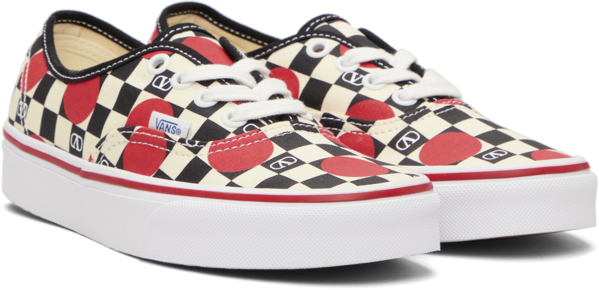 Valentino Garavani Black & White Vans Edition Low-Top VLogo Checkerboard Sneakers