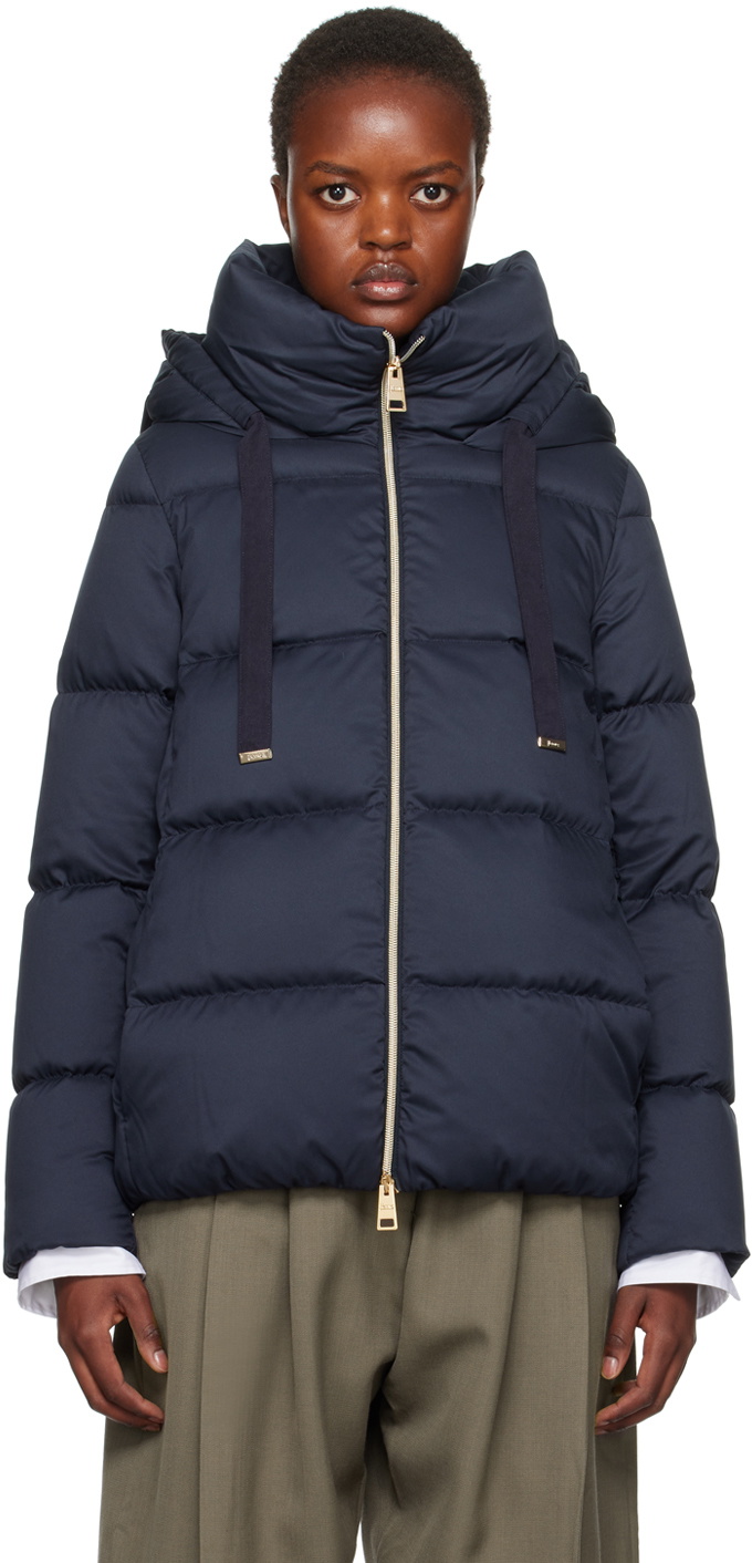 Herno Navy Quilted Down Jacket Herno