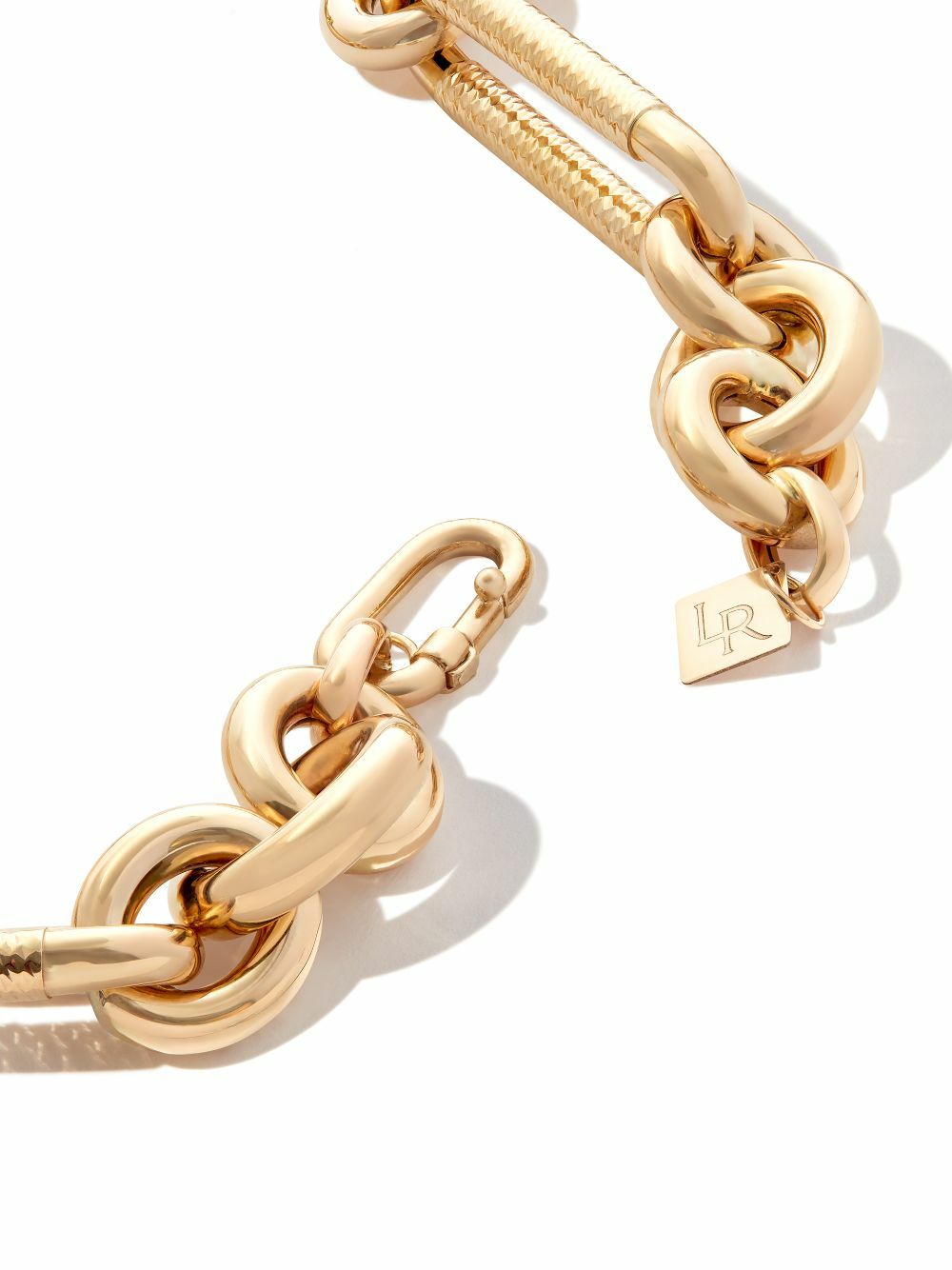 Lauren Rubinski 14k Yellow Gold Diamond Encrusted Chain Necklace