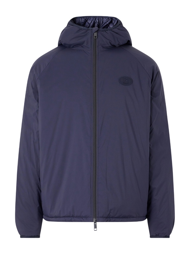 Photo: Burberry - Logo-Appliquéd Shell Hooded Jacket - Blue
