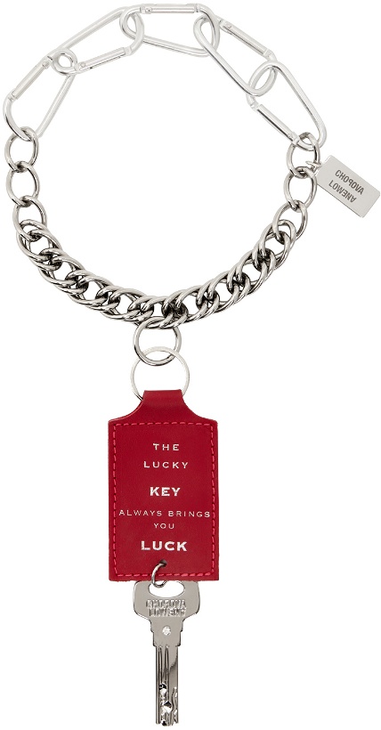 Photo: Chopova Lowena Silver Lucky Key Charm Necklace