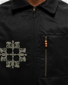 Adish Raglan Cotton Makhlut Jacket Black - Mens - Overshirts
