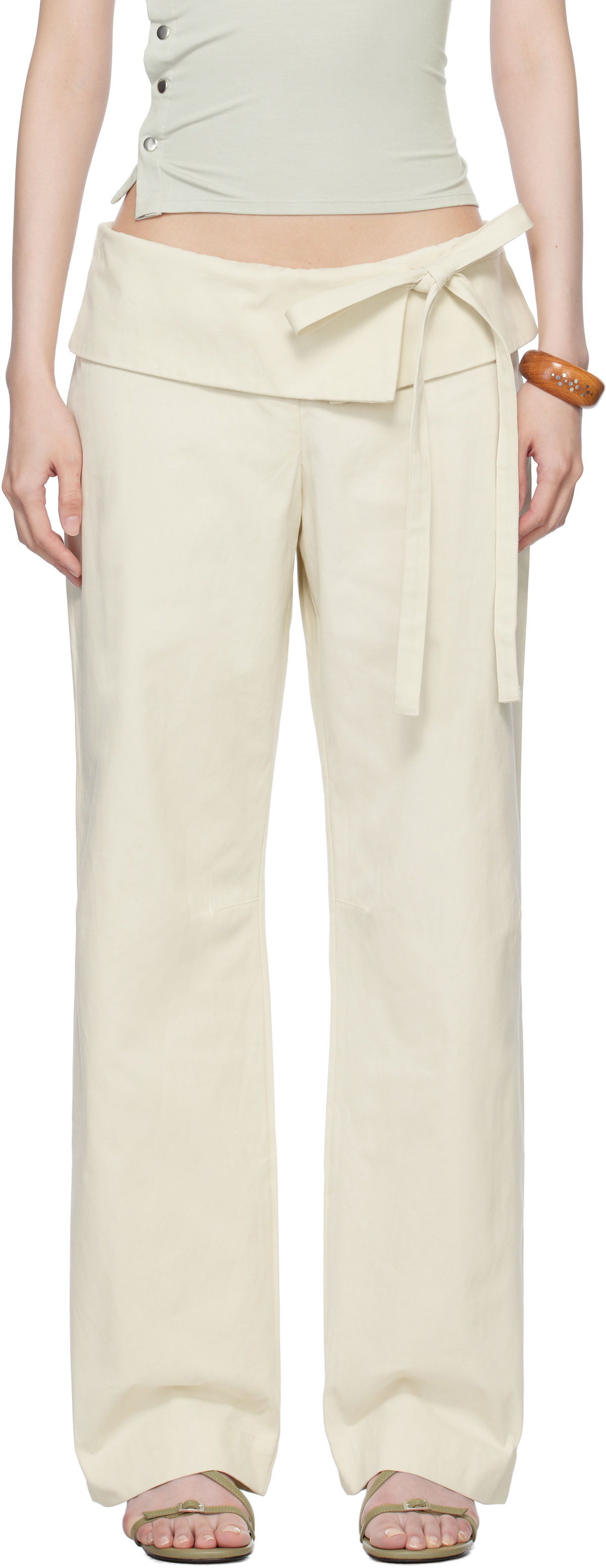 Belle The Label Off-White Dusk Trousers