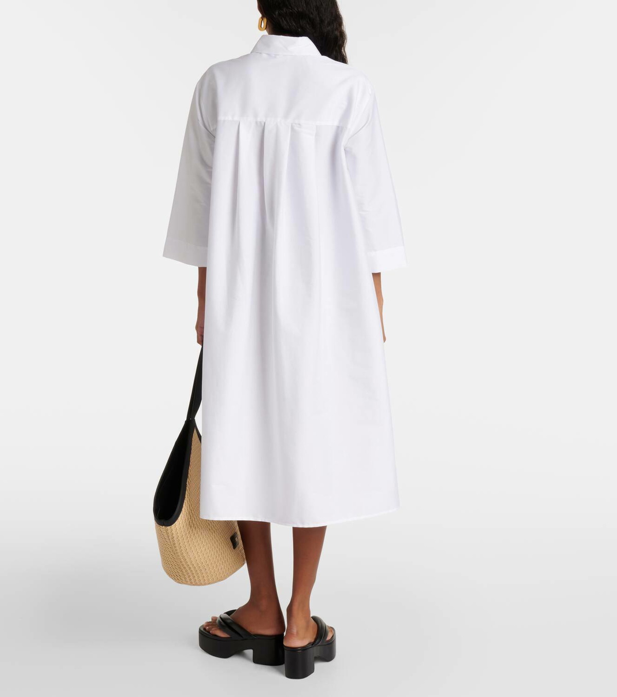 Max Mara Quincy cotton-blend midi dress Max Mara
