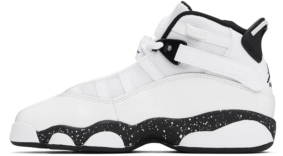 white and black jordan 6 rings