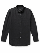 Brioni - Cotton and Cashmere-Blend Flannel Shirt - Gray
