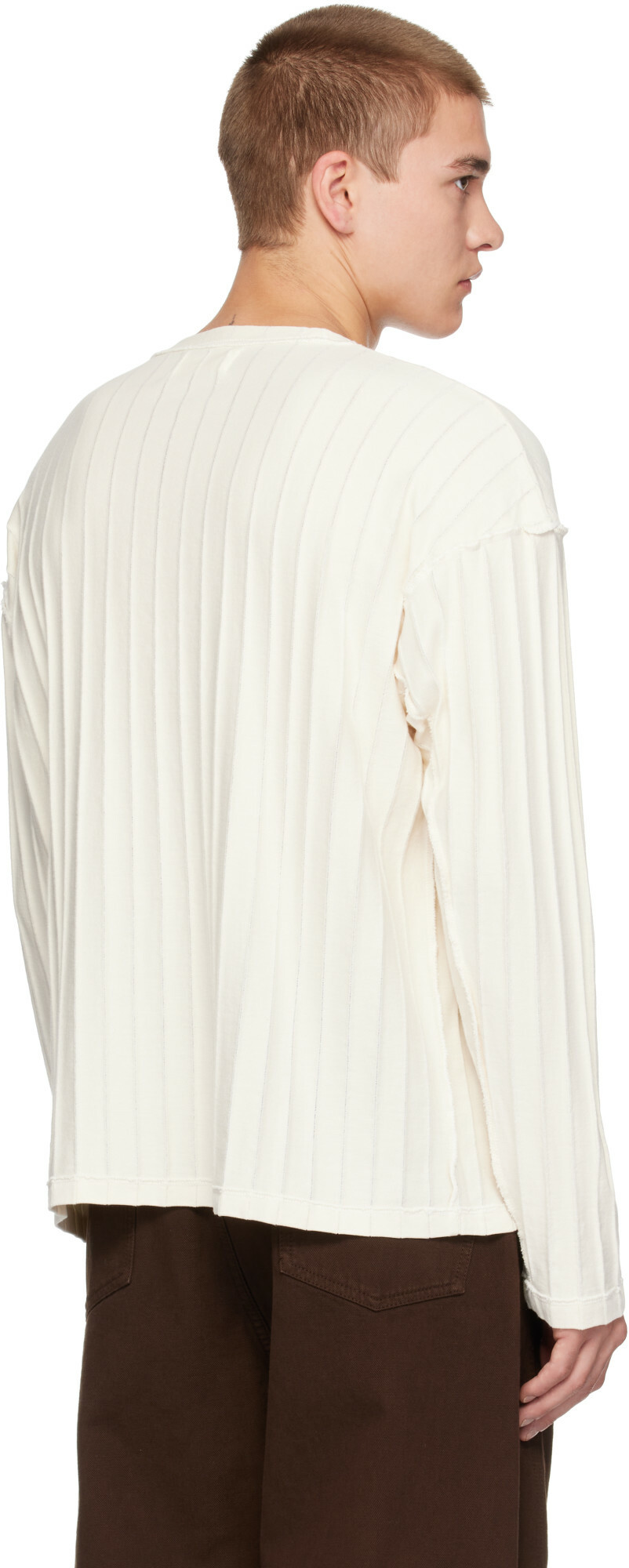 mfpen Off-White Round Neck Sweater