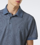 Etro Paisley cotton piqué polo shirt