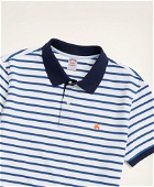 Brooks Brothers Men's Golden Fleece Original Fit Multi-Stripe Polo Shirt | Blue/White