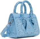 AMIRI Blue Bandana Micro Triangle Bag