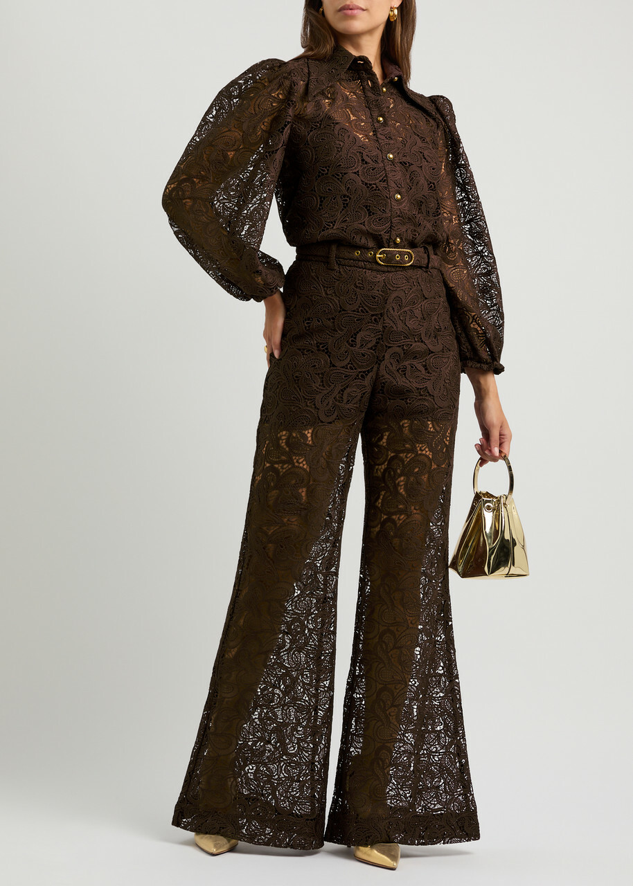 ZIMMERMANN パンツ Zimmermann Tuck Wide-Leg Silk Pants | Saks Fifth Avenue