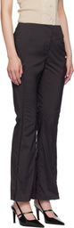 AMOMENTO Gray Side Vent Trousers