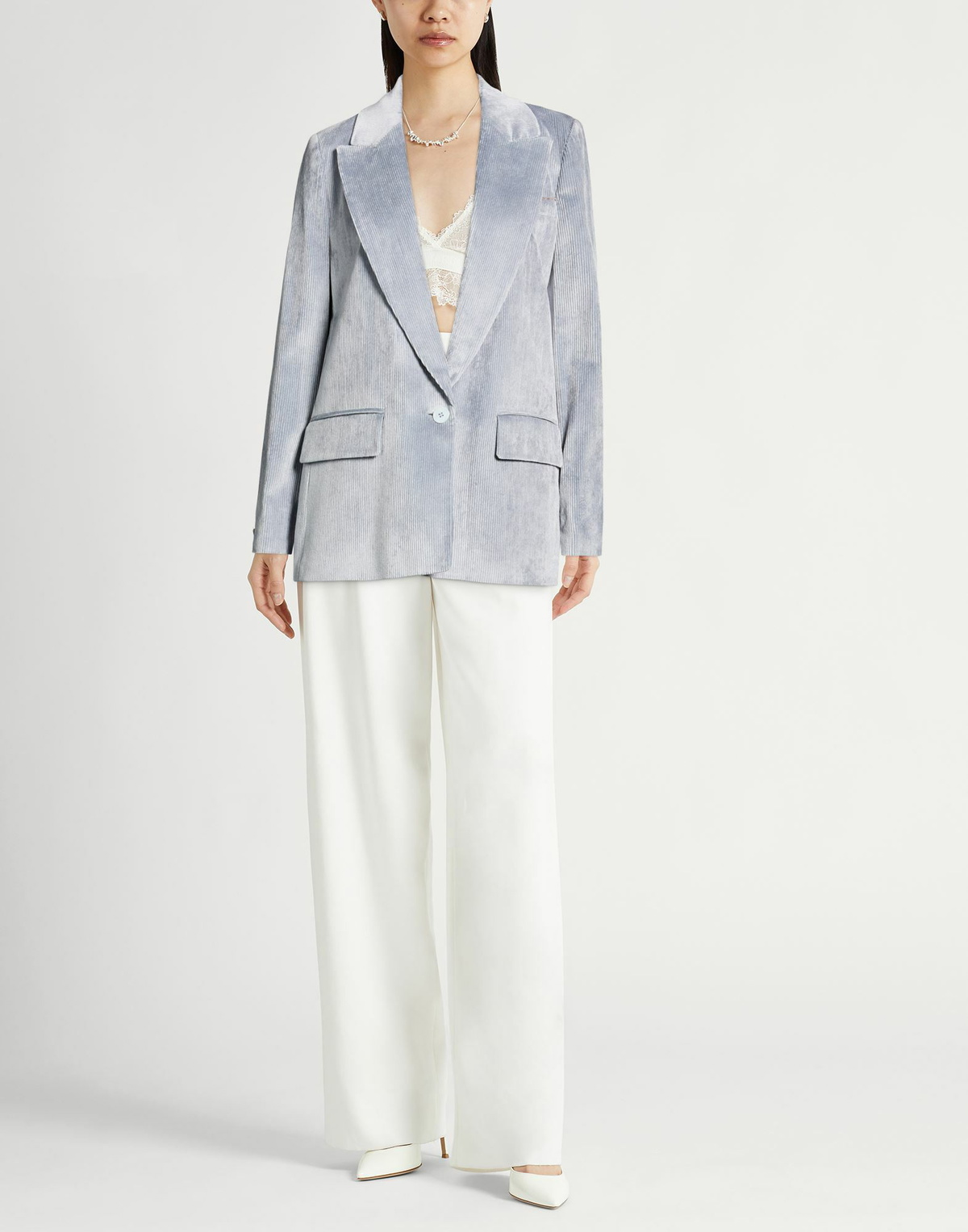 Peserico Womens Blazer Slate in Blue