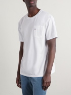 Noah - Core Logo-Printed Cotton-Jersey T-shirt - White