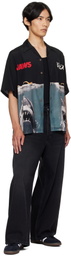 WACKO MARIA Black 'Jaws' S/S Shirt