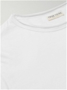 True Tribe - Franco Distressed Cotton-Jersey T-Shirt - White