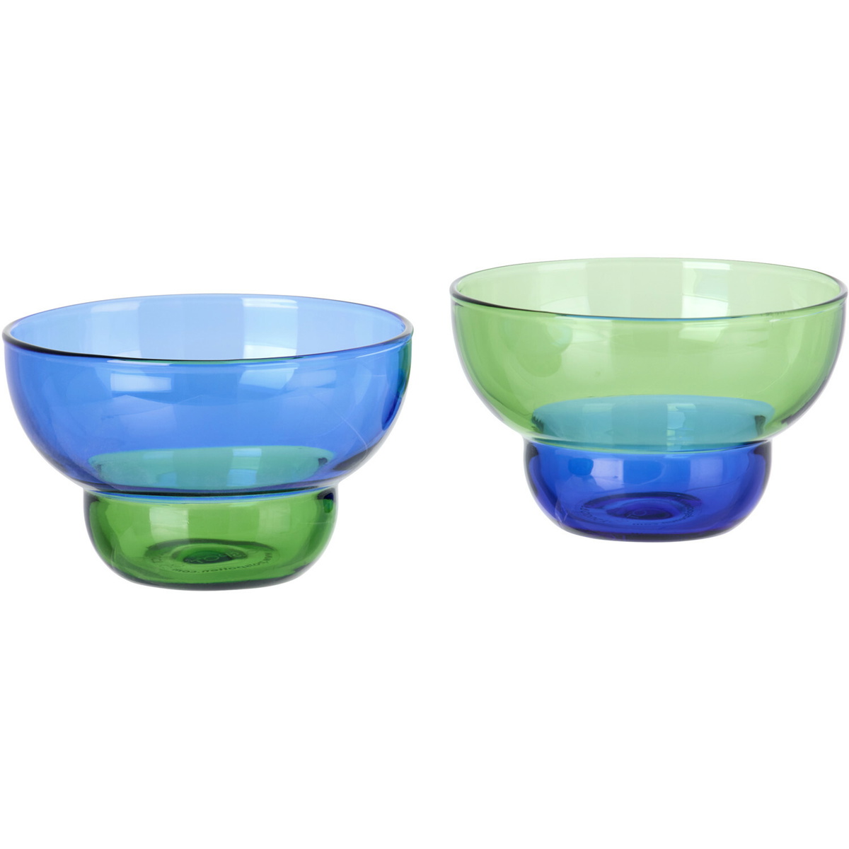 POLSPOTTEN Blue & Green Mizu Kiri Cup Set