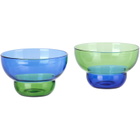 POLSPOTTEN Blue & Green Mizu Kiri Cup Set