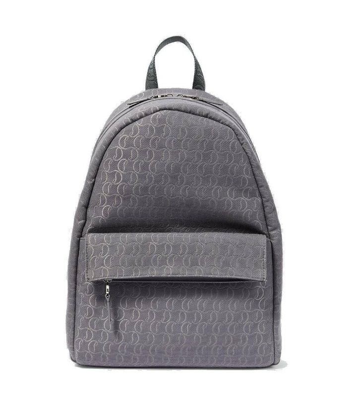 Photo: Christian Louboutin Zip N Flap logo jacquard backpack