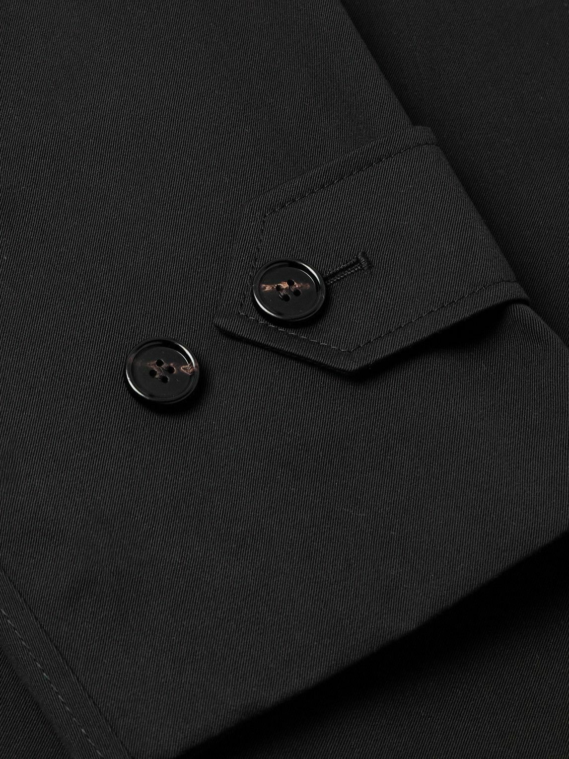 Burberry - Cotton-Gabardine Trench Coat - Black