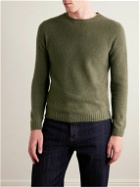 Boglioli - Brushed Wool and Cashmere-Blend Sweater - Green