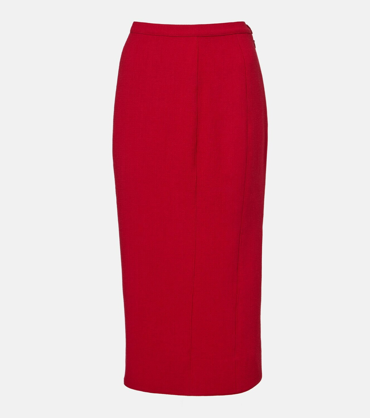 Mugler Virgin wool high-rise pencil skirt