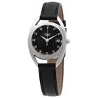 Longines Equestrian Quartz Diamond Black Dial Ladies Watch L6.136.4.57.0
