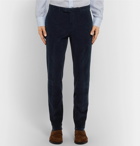 Boglioli - Midnight-Blue Slim-Fit Stretch-Cotton Corduroy Suit Trousers - Midnight blue