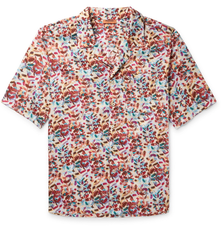 Photo: Missoni - Camp-Collar Printed Cotton Shirt - Red