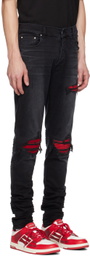 AMIRI Black MX1 Ultra Suede Jeans