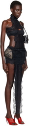 Jean Paul Gaultier Black Shayne Oliver Edition Minidress