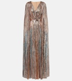 Elie Saab Sequined caped gown