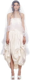 Wed SSENSE Exclusive White Ruffled Veil