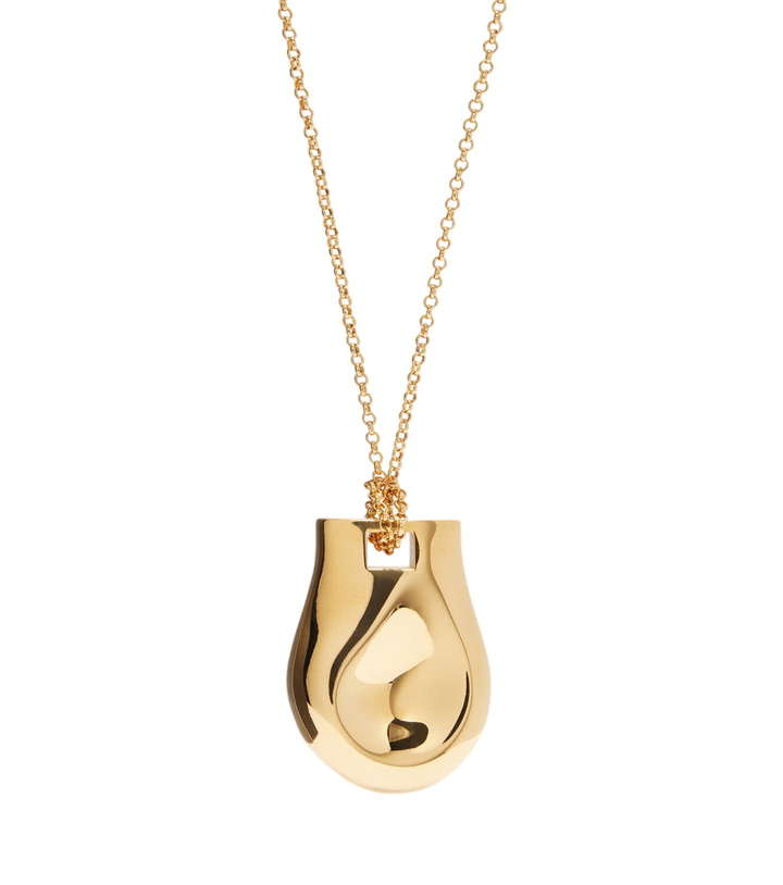 Photo: Khaite Keefe 18kt gold-plated pendant necklace