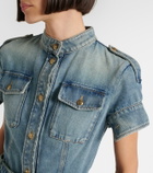 McQueen Belted denim shirt dress