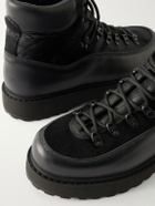 Diemme - Roccia Vet Rubber-Trimmed Calf Hair Hiking Boots - Black