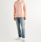 BALMAIN - Logo-Print Loopback Cotton-Jersey Sweatshirt - Orange