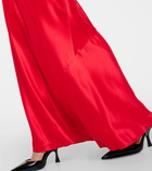 Staud Ashanti one-shoulder satin gown