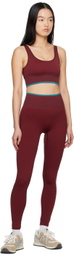 Outdoor Voices Burgundy Seamless 7/8 Leggings