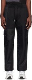 Feng Chen Wang Black Paneled Cargo Pants