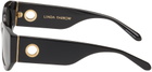 LINDA FARROW Black Debbie Sunglasses